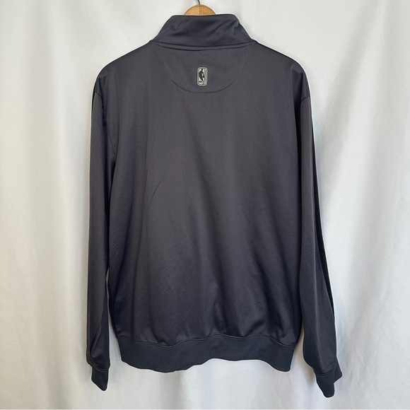 NBA Basketball Track Jacket Mens 2XL Full Zip Up Training Outdoors‎ Gray - Picture 10 of 14